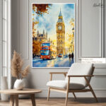 Golden Hour at Big Ben Canvas wall Art - Image 7