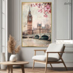London Blossoms Canvas wall Art - Image 8