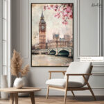London Blossoms Canvas wall Art - Image 9