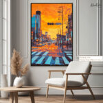 Retro Toronto Sunset Canvas wall Art - Image 9